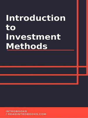cover image of Introduction to investment methods